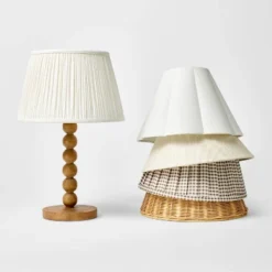 Turned Wood Stick Lamp Base Brown - Threshold™ Designed With Studio McGee -Beauty House GUEST 00638333 fdf6 423d 9471 188634a3e322