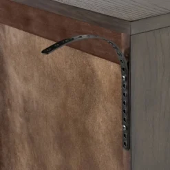 Palma Arched Fluted Cabinet Dark Brown - Threshold™ Designed With Studio McGee: Hardwood Frame, 2 Shelves, MDF Surface -Beauty House GUEST 01ffa00e 7f03 4a16 aa29 d63e42164978