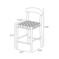 Cliff Haven Solid Wood With Woven Seat Counter Height Barstool - Threshold™ Designed With Studio McGee 11 Cliff Haven Solid Wood With Woven Seat Counter Height Barstool - Threshold™ Designed With Studio McGee -Beauty House GUEST 028577f6 8f3f 49ef 9a03 601c170f7db8