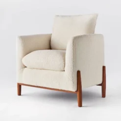 Elroy Faux Shearling Accent Chair With Wood Legs - Threshold™ Designed With Studio McGee 23 Elroy Faux Shearling Accent Chair With Wood Legs - Threshold™ Designed With Studio McGee -Beauty House GUEST 04c043ac 4db5 4a26 96a6 5859589608e8
