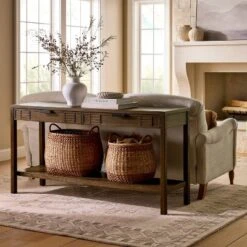 Dosinia 60" Console Table Brown - Threshold™ Designed With Studio McGee