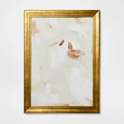 28"x38" Modern Abstract Light Framed Wall Art With Ornate Frame - Threshold™ Designed With Studio McGee -Beauty House GUEST 07bb8133 d4a5 4c10 896d 3cd838272397
