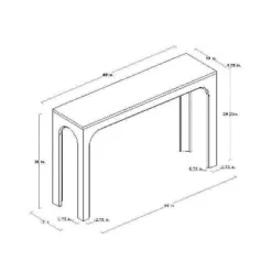 Thetford Console Table Gray - Threshold™ Designed With Studio McGee 11 Thetford Console Table Gray - Threshold™ Designed With Studio McGee -Beauty House GUEST 094e781e 9ba9 4573 90e2 20870689eed5