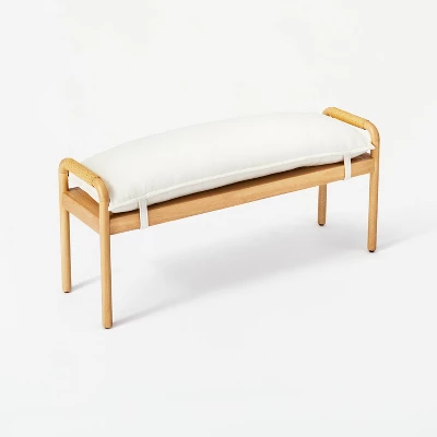 Ventura Pillow Top Bench Natural - Threshold™ Designed With Studio McGe Assembly Required 2 Ventura Pillow Top Bench Natural - Threshold™ Designed With Studio McGe Assembly Required - Image 2