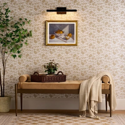 Wall Plug-in Sconce Black - Threshold™ Designed With Studio McGee: Integrated LED, Iron Shade, ETL Listed, Modern Decor 1 Wall Plug-in Sconce Black - Threshold™ Designed With Studio McGee: Integrated LED, Iron Shade, ETL Listed, Modern Decor