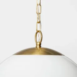 Milk Glass Ceiling Pendant Brass - Threshold™ Designed With Studio McGee -Beauty House GUEST 183bf4cf 1e46 4f50 816a 5abef6058a88