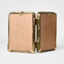 4"x6" Metal Rope Folding Picture Frame Brass - Threshold™ Designed With Studio McGee 5 4"x6" Metal Rope Folding Picture Frame Brass - Threshold™ Designed With Studio McGee -Beauty House GUEST 1a0f7fc3 11b6 4703 941d 4f746fb746a9