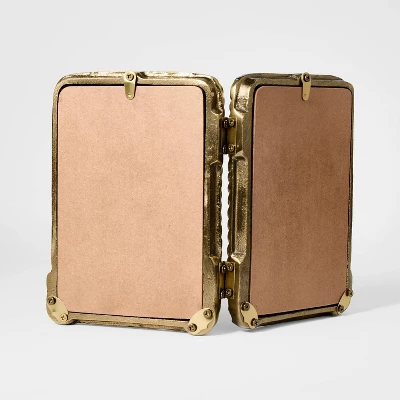 4"x6" Metal Rope Folding Picture Frame Brass - Threshold™ Designed With Studio McGee 3 4"x6" Metal Rope Folding Picture Frame Brass - Threshold™ Designed With Studio McGee - Image 3