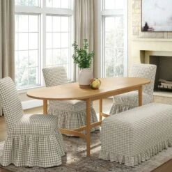 Ruffle Slipcover Dining Bench - Threshold™ Designed With Studio McGee