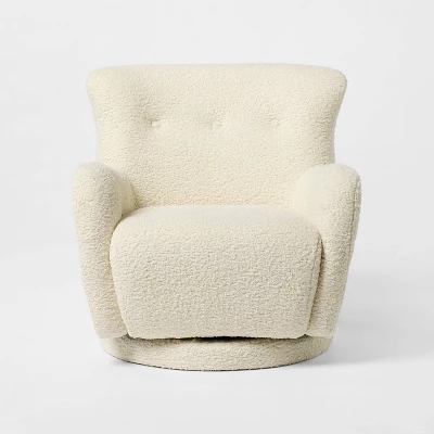 Kessler Swivel Chair Cream - Threshold™ Designed With Studio McGee 2 Kessler Swivel Chair Cream - Threshold™ Designed With Studio McGee - Image 2