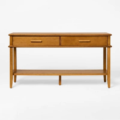 Azorella Console Table Oak Brown - Threshold™ Designed With Studio McGee 2 Azorella Console Table Oak Brown - Threshold™ Designed With Studio McGee - Image 2
