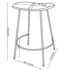 Clarkston Metal Counter Height Barstool With Upholstered Seat - Threshold™ Designed With Studio McGee 14 Clarkston Metal Counter Height Barstool With Upholstered Seat - Threshold™ Designed With Studio McGee -Beauty House GUEST 23096c73 19b3 49a1 aee5 9efbd5fdbbf1