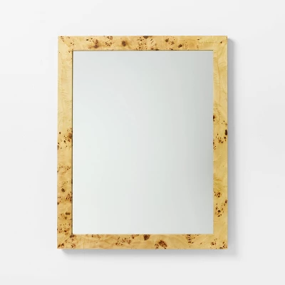 24"x30" Burl Wood Wall Mirror - Threshold™ Designed With Studio McGee 3 24"x30" Burl Wood Wall Mirror - Threshold™ Designed With Studio McGee - Image 3