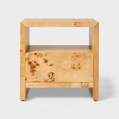 Ogden Nightstand Brown - Threshold™ Designed With Studio McGee: Woodgrain, Open Shelf, Veneer Surface 2 Ogden Nightstand Brown - Threshold™ Designed With Studio McGee: Woodgrain, Open Shelf, Veneer Surface - Image 2