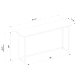 Hidden Hills Mixed Material Console Brown - Threshold™ Designed With Studio McGee -Beauty House GUEST 2719499f 79d5 46d7 85d0 2d484464afec