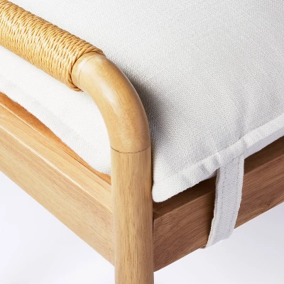 Ventura Pillow Top Bench Natural - Threshold™ Designed With Studio McGe Assembly Required 3 Ventura Pillow Top Bench Natural - Threshold™ Designed With Studio McGe Assembly Required - Image 3
