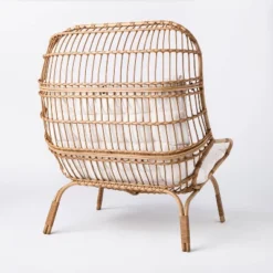 Wicker & Metal Outdoor Patio Chair, Egg Chair Natural - Threshold™ Designed With Studio McGee 9 Wicker & Metal Outdoor Patio Chair, Egg Chair Natural - Threshold™ Designed With Studio McGee -Beauty House GUEST 28382aa6 dee2 4001 9b12 305562e94096