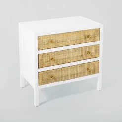 Springville 3 Drawer Nightstand White - Threshold™ Designed With Studio McGee -Beauty House GUEST 2aec47cc d72c 4c7b bf64 e9ab76b448eb