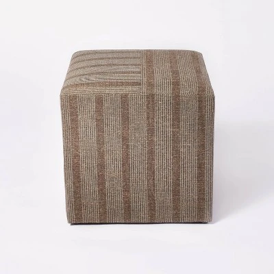 Lynwood Square Upholstered Cube - Threshold™ Designed With Studio McGee 2 Lynwood Square Upholstered Cube - Threshold™ Designed With Studio McGee - Image 2