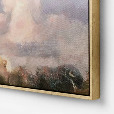 30"x30" Clouds Framed Canvas - Threshold™ Designed With Studio McGee 2 30"x30" Clouds Framed Canvas - Threshold™ Designed With Studio McGee - Image 2