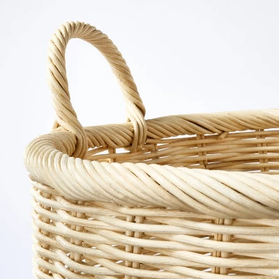 Medium Rattan Basket With Handles - Threshold™ Designed With Studio McGee 2 Medium Rattan Basket With Handles - Threshold™ Designed With Studio McGee - Image 2