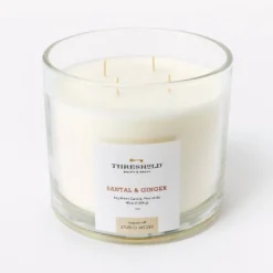Clear Glass Santal & Ginger Candle White - Threshold™ Designed With Studio McGee -Beauty House GUEST 3a24b0c4 c23b 4e1c b8e0 2304d4a02cb7