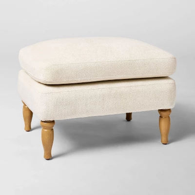 Kauri Upholstered Ottoman Natural - Threshold™ Designed With Studio McGee 1 Kauri Upholstered Ottoman Natural - Threshold™ Designed With Studio McGee