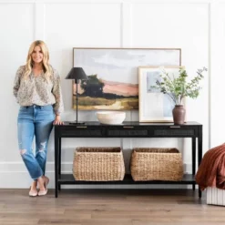 East Bluff Woven Drawer Console Table - Threshold™ Designed With Studio McGee -Beauty House GUEST 3fbfc6cc 1762 479f 85f6 5816e3ff493f