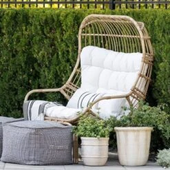 Wicker & Metal Outdoor Patio Chair, Egg Chair Natural - Threshold™ Designed With Studio McGee 12 Wicker & Metal Outdoor Patio Chair, Egg Chair Natural - Threshold™ Designed With Studio McGee -Beauty House GUEST 43d39af8 5fec 4d59 8397 add61bd8f0c8