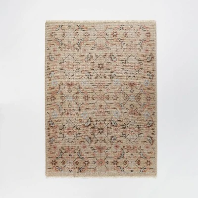 Rockland Hand Knotted Distressed Persian Style Rug Ivory - Threshold™ Designed With Studio McGee 6 Rockland Hand Knotted Distressed Persian Style Rug Ivory - Threshold™ Designed With Studio McGee - Image 6