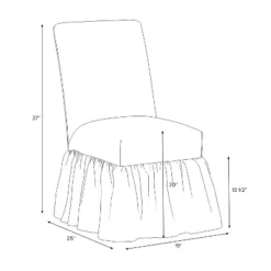 Ruffled Slipcover Dining Chair - Threshold™ Designed With Studio McGee -Beauty House GUEST 471fd9a3 06af 4d12 8c95 3ceb07bc0c5f