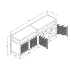 Springville Caned Door TV Stand - Threshold™ Designed With Studio McGee -Beauty House GUEST 4767db1b 9dbf 4d97 9af5 725f225f4811
