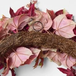 30" XL Mixed Leaf Artificial Wreath Red - Threshold™ Designed With Studio McGee 5 30" XL Mixed Leaf Artificial Wreath Red - Threshold™ Designed With Studio McGee -Beauty House GUEST 4c541b04 5533 4f0c 8800 62390d33edfe