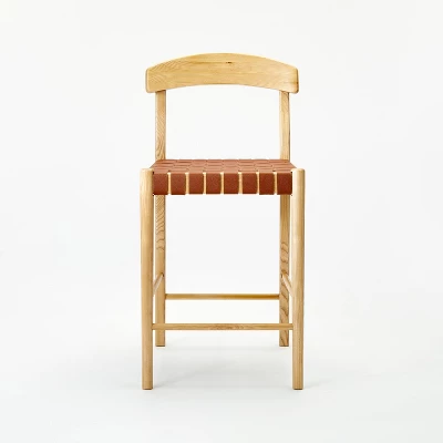 Cliff Haven Solid Wood With Woven Seat Counter Height Barstool - Threshold™ Designed With Studio McGee 2 Cliff Haven Solid Wood With Woven Seat Counter Height Barstool - Threshold™ Designed With Studio McGee - Image 2