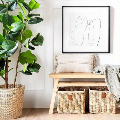 (Set Of 2) 24" X 24" Sketch Art Print Black/White - Threshold™ Designed With Studio McGee 7 (Set Of 2) 24" X 24" Sketch Art Print Black/White - Threshold™ Designed With Studio McGee - Image 7