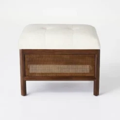 Woodspring Cane Base Ottoman Dark Walnut/Cream - Threshold™ Designed With Studio McGee 11 Woodspring Cane Base Ottoman Dark Walnut/Cream - Threshold™ Designed With Studio McGee -Beauty House GUEST 560810e0 5e18 4812 aa7e aeefd12f9c85