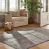 Persian Printed Poly/Wool Handmade Tufted Area Rug Blue/Brown - Threshold™ Designed With Studio McGee