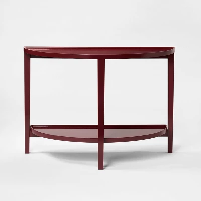 Console Table Lacquer Finish Dark Red - Threshold™ Designed With Studio McGee 2 Console Table Lacquer Finish Dark Red - Threshold™ Designed With Studio McGee - Image 2