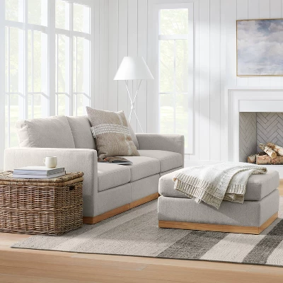 7'x10' Wellsville Handloom Flatweave Stripe Rug Gray - Threshold™ Designed With Studio McGee 1 7'x10' Wellsville Handloom Flatweave Stripe Rug Gray - Threshold™ Designed With Studio McGee