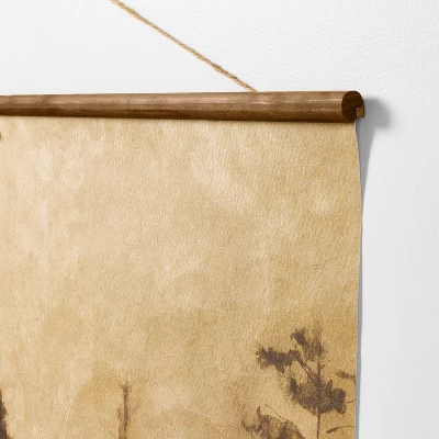 36"x48" Sepia Wilderness Paper Banner: Threshold™ Designed W/Studio McGee, Rustic Pine Frame, Nature Art 2 36"x48" Sepia Wilderness Paper Banner: Threshold™ Designed W/Studio McGee, Rustic Pine Frame, Nature Art - Image 2