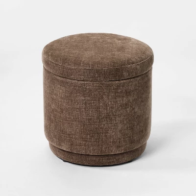 Swivel Storage Ottoman Brown - Threshold™ Designed With Studio McGee 2 Swivel Storage Ottoman Brown - Threshold™ Designed With Studio McGee - Image 2