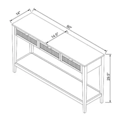 East Bluff Woven Drawer Console Table - Threshold™ Designed With Studio McGee -Beauty House GUEST 5fadeab1 5821 409f b35b 9dc3416e6dfc