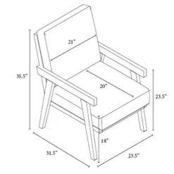 Grantsville Wood Frame Accent Chair With Grid Back - Threshold™ Designed With Studio McGee -Beauty House GUEST 63af688c c6d7 4926 8635 a7774e315ee8