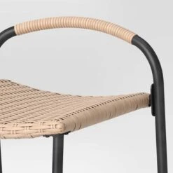 Popperton 2pk Arched Wicker Bar Height Patio Chairs, Outdoor Furniture - Black - Threshold™ Designed With Studio McGee 7 Popperton 2pk Arched Wicker Bar Height Patio Chairs, Outdoor Furniture - Black - Threshold™ Designed With Studio McGee -Beauty House GUEST 6461d5e1 cebd 4a43 a1ce 3951045fe009