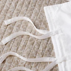 Standard Decorative Border Cotton Slub Quilt Sham Neutral Floral - Threshold™ Designed With Studio McGee: OEKO-TEX Certified, Tie Closure 7 Standard Decorative Border Cotton Slub Quilt Sham Neutral Floral - Threshold™ Designed With Studio McGee: OEKO-TEX Certified, Tie Closure -Beauty House GUEST 65f80f0c 39c1 496c 87e0 063a3234b700