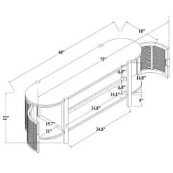 Portola Hills Caned Door TV Stand For TVs Up To 60" - Threshold™ Designed With Studio McGee -Beauty House GUEST 6a70e9c2 1448 487f a332 1f397d50b5ae