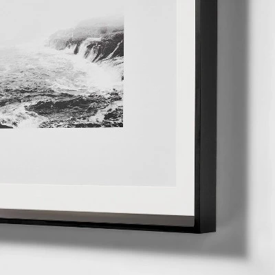 20" X 20" Foggy Shore Framed Wall Art - Threshold™ Designed With Studio McGee: Modern MDF & Glass, Sawtooth Back, Polystyrene Frame 2 20" X 20" Foggy Shore Framed Wall Art - Threshold™ Designed With Studio McGee: Modern MDF & Glass, Sawtooth Back, Polystyrene Frame - Image 2