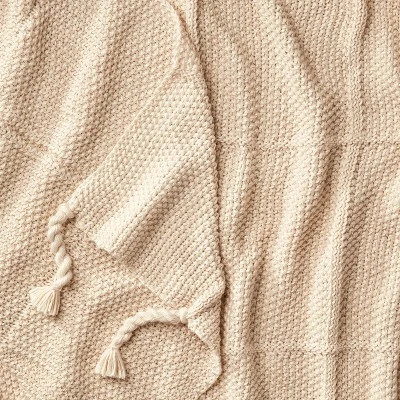 Windowpane Knit Throw Blanket With Tassels - Threshold™ Designed With Studio McGee 3 Windowpane Knit Throw Blanket With Tassels - Threshold™ Designed With Studio McGee - Image 3
