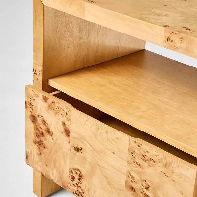 Ogden Nightstand Brown - Threshold™ Designed With Studio McGee: Woodgrain, Open Shelf, Veneer Surface 3 Ogden Nightstand Brown - Threshold™ Designed With Studio McGee: Woodgrain, Open Shelf, Veneer Surface - Image 3