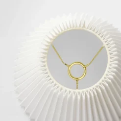 Tapered Lamp Shade With Knife Pleat White - Threshold™ Designed With Studio McGee -Beauty House GUEST 70ebe45d 1244 4490 87eb 4bd48d4a7f78